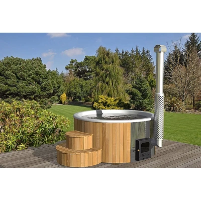 DEOKORK Dřevěná káď Hot tub DELUXE 220 (1650L)