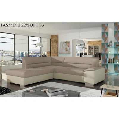 Rohová sedací souprava VERSO, levé provedení Jasmine 22/Soft 033