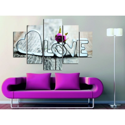 Sada obrazů LOVE II 92 cm MDF